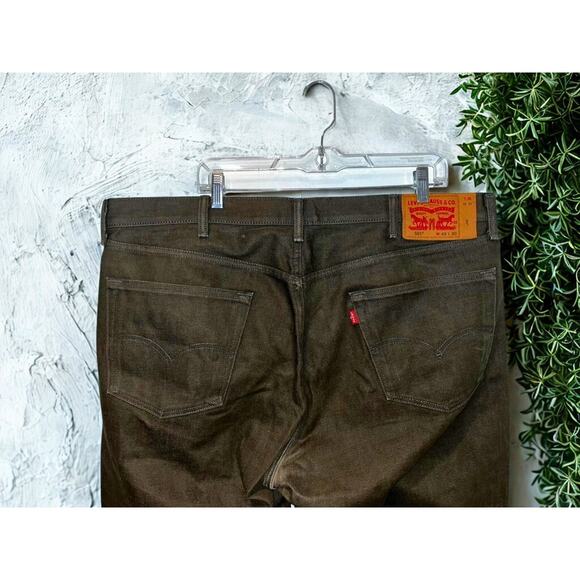 Levi’s 501 Jeans 42x30 Men White Oak Cone Denim Selvedge Rare - Picture 7 of 14